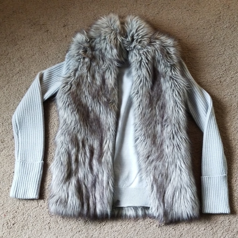 Faux fur jacket